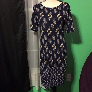Peacock feather Lularoe Julia Dress